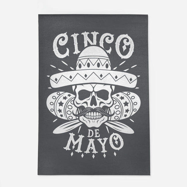 Cinco De Mayo Skull-None-Outdoor-Rug-Boggs Nicolas