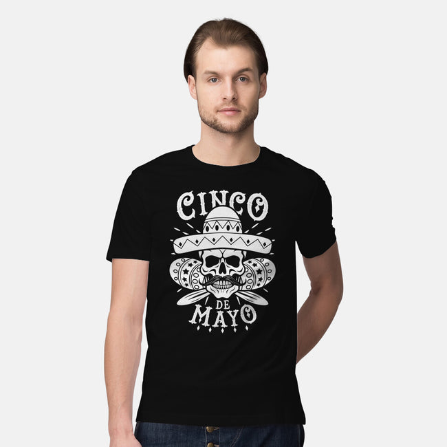 Cinco De Mayo Skull-Mens-Premium-Tee-Boggs Nicolas