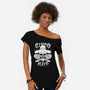 Cinco De Mayo Skull-Womens-Off Shoulder-Tee-Boggs Nicolas