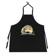 The Great Wave Of Knowledge-Unisex-Kitchen-Apron-retrodivision