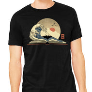 The Great Wave Of Knowledge-Mens-Heavyweight-Tee-retrodivision