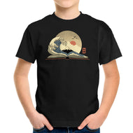 The Great Wave Of Knowledge-Youth-Basic-Tee-retrodivision