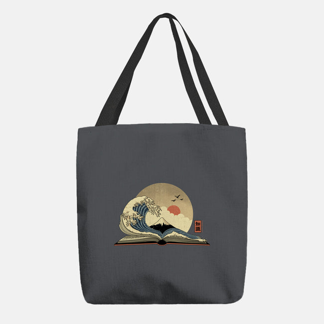 The Great Wave Of Knowledge-None-Basic Tote-Bag-retrodivision