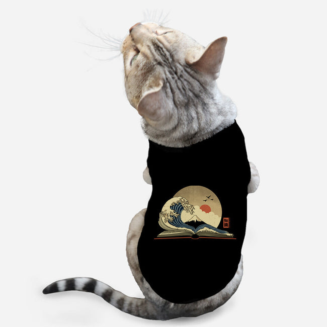 The Great Wave Of Knowledge-Cat-Basic-Pet Tank-retrodivision