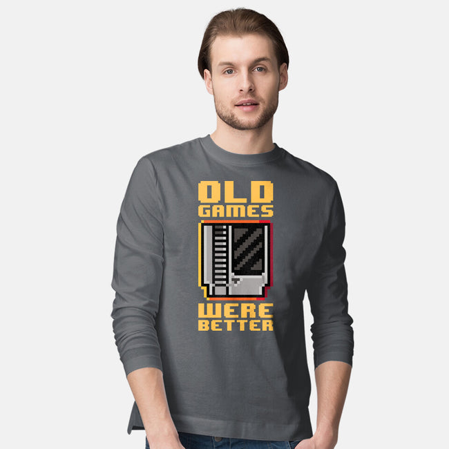 Old Games-Mens-Long Sleeved-Tee-demonigote