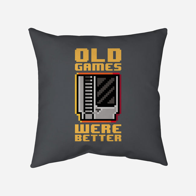 Old Games-None-Removable Cover w Insert-Throw Pillow-demonigote