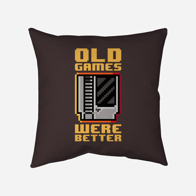 Old Games-None-Removable Cover-Throw Pillow-demonigote