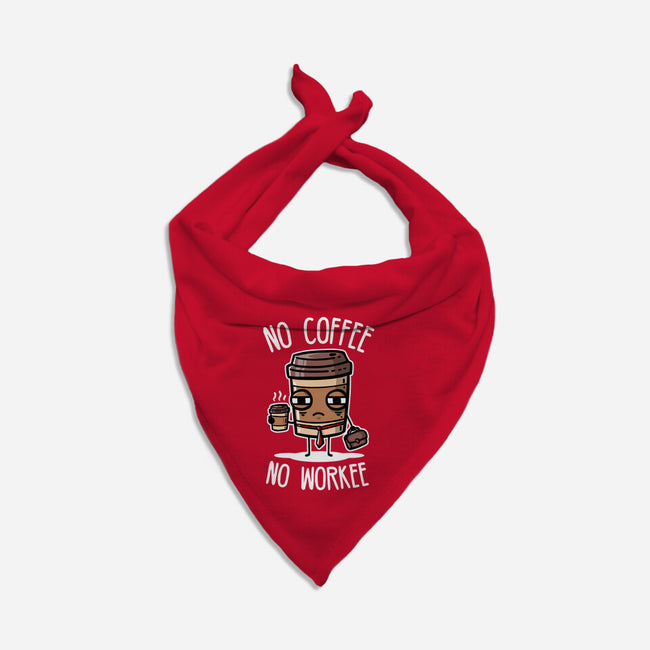 No Coffee-Dog-Bandana-Pet Collar-demonigote