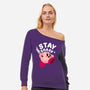 Kirby Stay Sharp-Womens-Off Shoulder-Sweatshirt-Tri haryadi