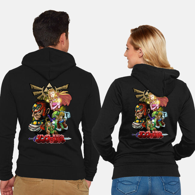 Hyrule Force-Unisex-Zip-Up-Sweatshirt-Diego Oliver