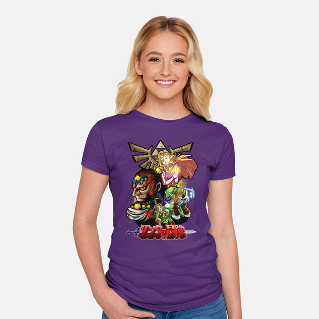 Hyrule Force-Womens-Fitted-Tee-Diego Oliver