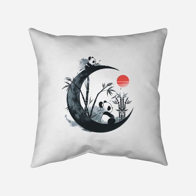 Panda Print-None-Removable Cover-Throw Pillow-Vallina84