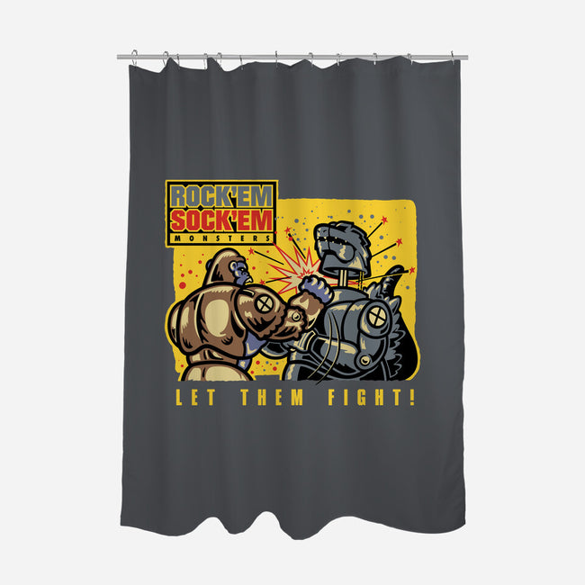 Let Em Fight-None-Polyester-Shower Curtain-demonigote