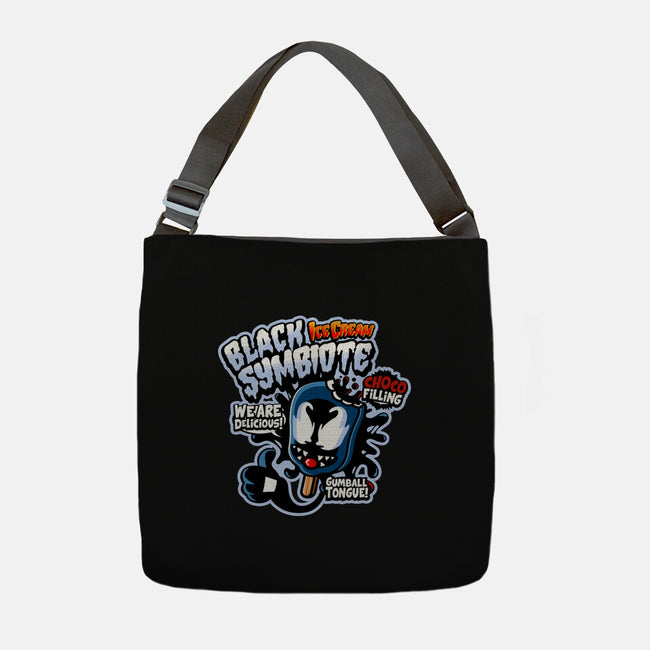 Black Symbiote Ice Cream-None-Adjustable Tote-Bag-demonigote