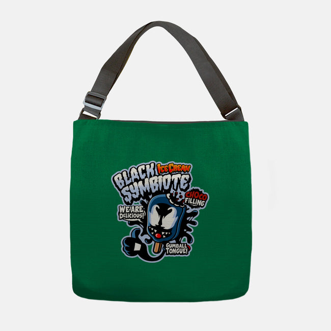 Black Symbiote Ice Cream-None-Adjustable Tote-Bag-demonigote