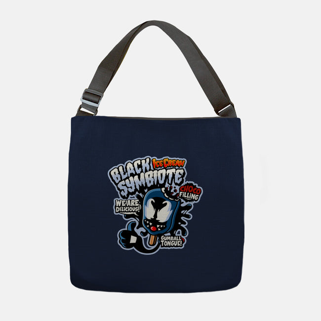 Black Symbiote Ice Cream-None-Adjustable Tote-Bag-demonigote