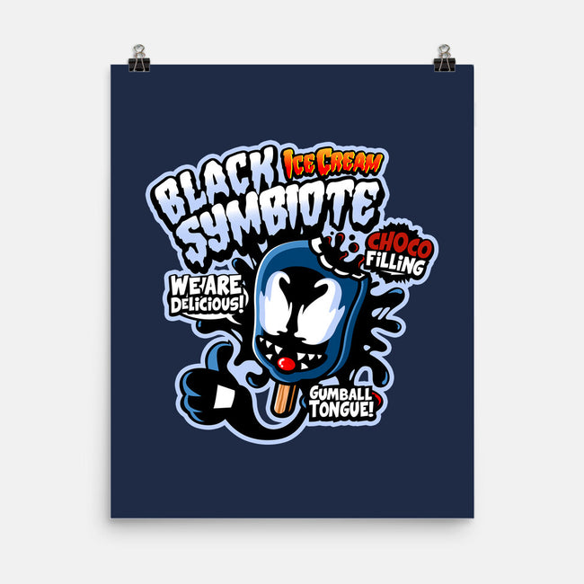 Black Symbiote Ice Cream-None-Matte-Poster-demonigote