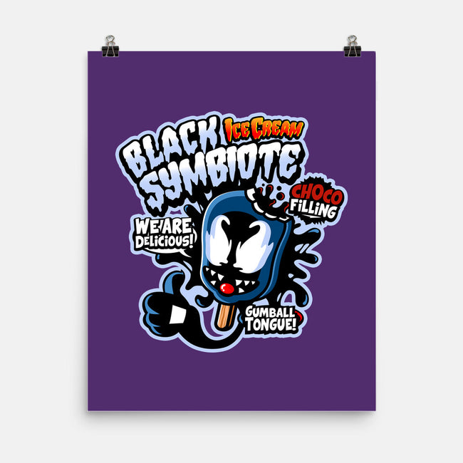 Black Symbiote Ice Cream-None-Matte-Poster-demonigote