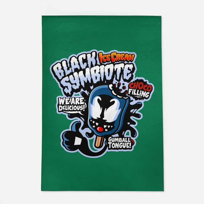 Black Symbiote Ice Cream-None-Outdoor-Rug-demonigote