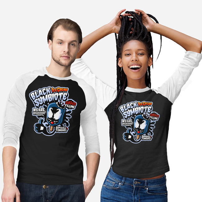 Black Symbiote Ice Cream-Unisex-Baseball-Tee-demonigote