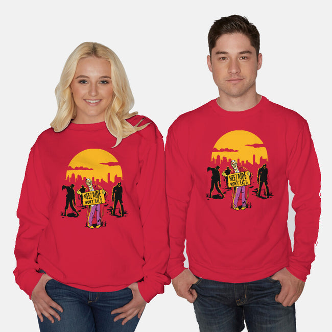 Neez Ride-Unisex-Crew Neck-Sweatshirt-demonigote