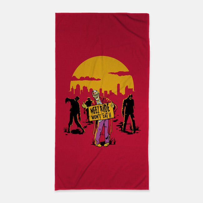 Neez Ride-None-Beach-Towel-demonigote