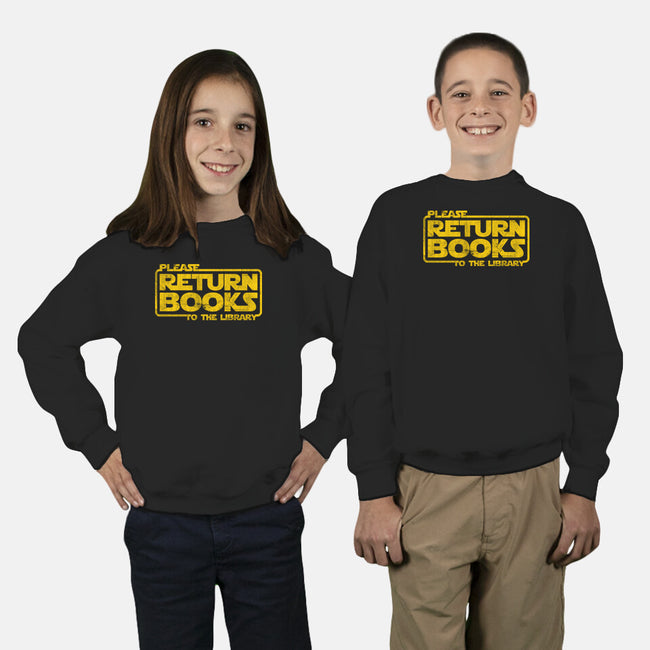 The Return Of The Books-Youth-Crew Neck-Sweatshirt-NMdesign