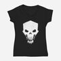 Helldivers Punisher-Womens-V-Neck-Tee-rocketman_art