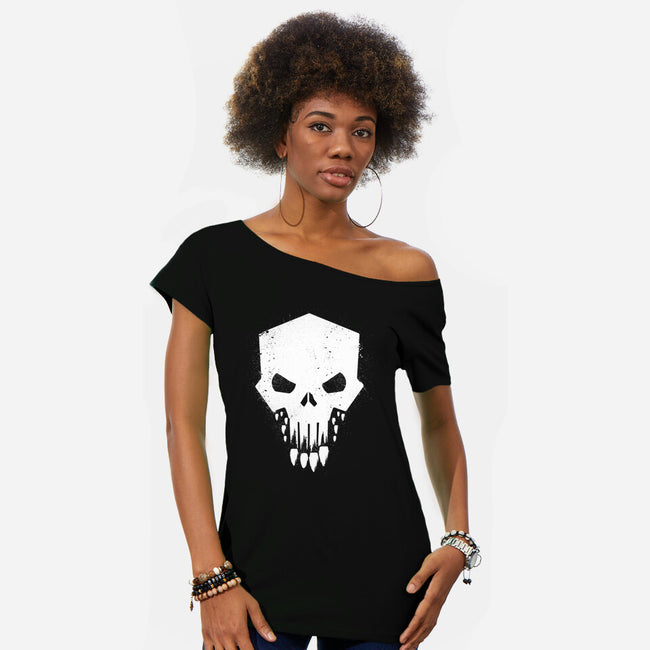 Helldivers Punisher-Womens-Off Shoulder-Tee-rocketman_art