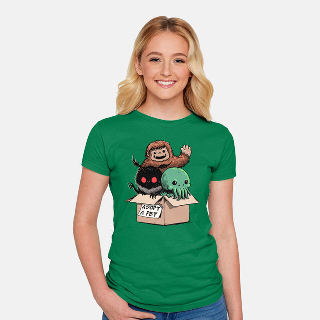 Adopt A Pet-Womens-Fitted-Tee-GoshWow