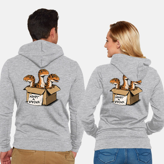 Prehistoric Adoption-Unisex-Zip-Up-Sweatshirt-GoshWow