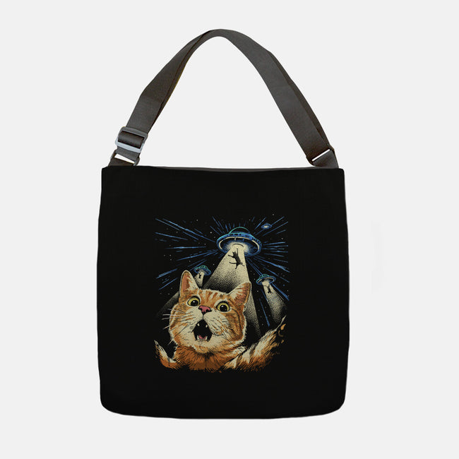 The Purrr-fect Abduction-None-Adjustable Tote-Bag-GoshWow