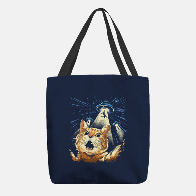 The Purrr-fect Abduction-None-Basic Tote-Bag-GoshWow