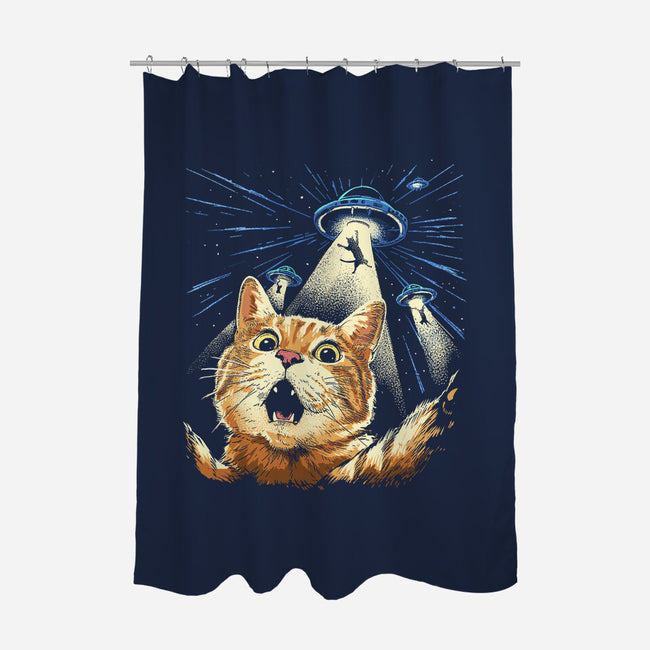 The Purrr-fect Abduction-None-Polyester-Shower Curtain-GoshWow