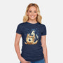 The Purrr-fect Abduction-Womens-Fitted-Tee-GoshWow