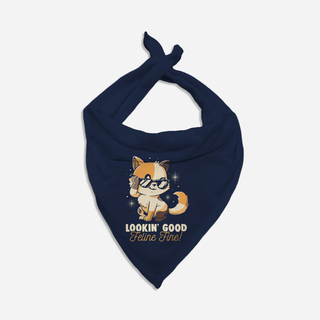 Feline Fine-Cat-Bandana-Pet Collar-koalastudio