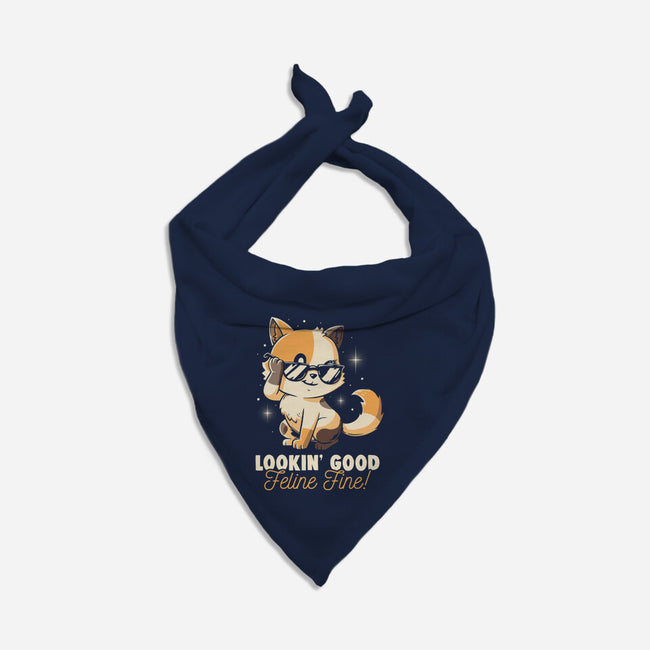 Feline Fine-Dog-Bandana-Pet Collar-koalastudio