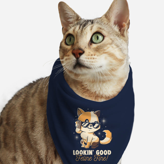 Feline Fine-Cat-Bandana-Pet Collar-koalastudio