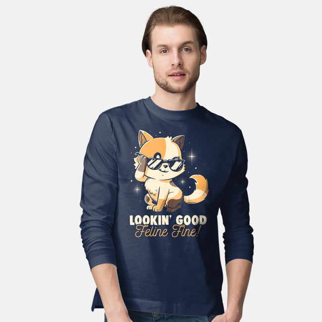 Feline Fine-Mens-Long Sleeved-Tee-koalastudio