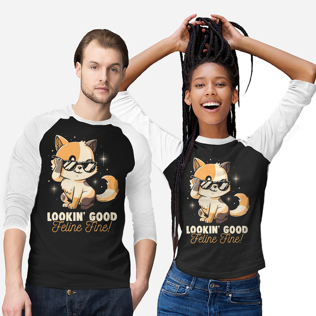 Feline Fine-Unisex-Baseball-Tee-koalastudio