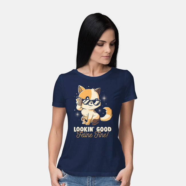 Feline Fine-Womens-Basic-Tee-koalastudio