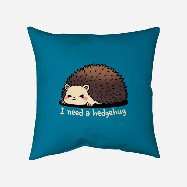 Hedgehug-None-Removable Cover-Throw Pillow-fanfreak1