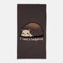 Hedgehug-None-Beach-Towel-fanfreak1