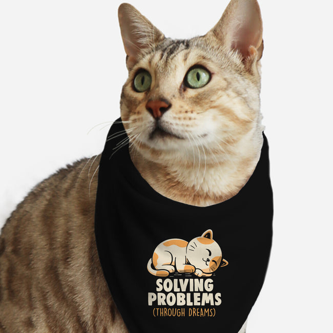 Solving Problems Through Dreams-Cat-Bandana-Pet Collar-koalastudio