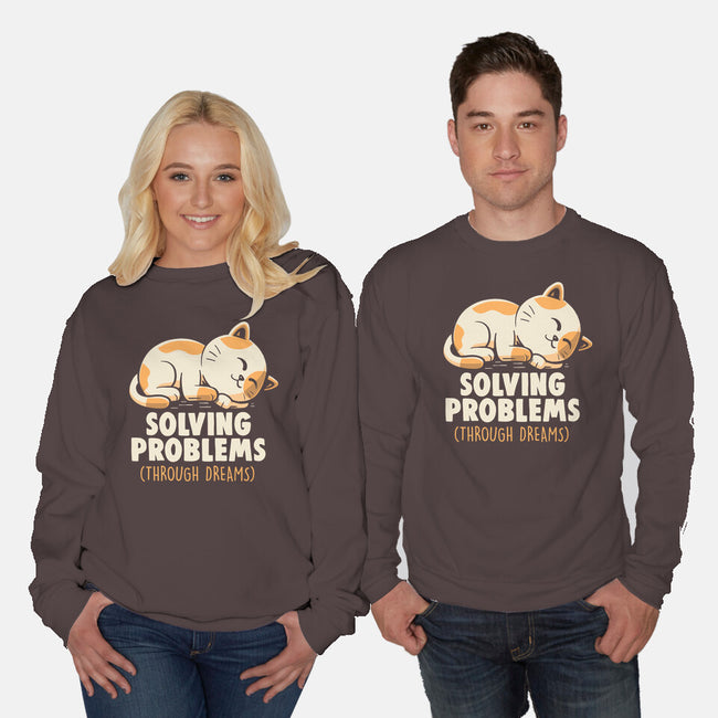 Solving Problems Through Dreams-Unisex-Crew Neck-Sweatshirt-koalastudio