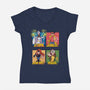 X-men 97 Girls-Womens-V-Neck-Tee-jacnicolauart