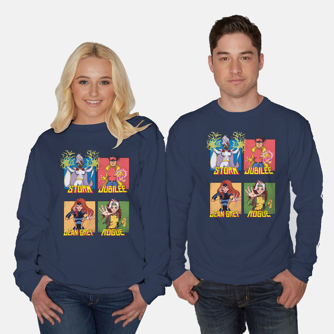 X-men 97 Girls-Unisex-Crew Neck-Sweatshirt-jacnicolauart