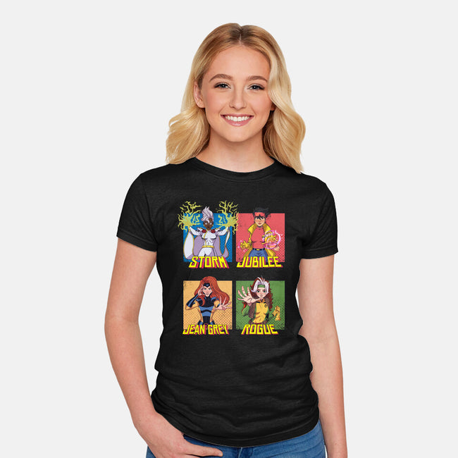 X-men 97 Girls-Womens-Fitted-Tee-jacnicolauart