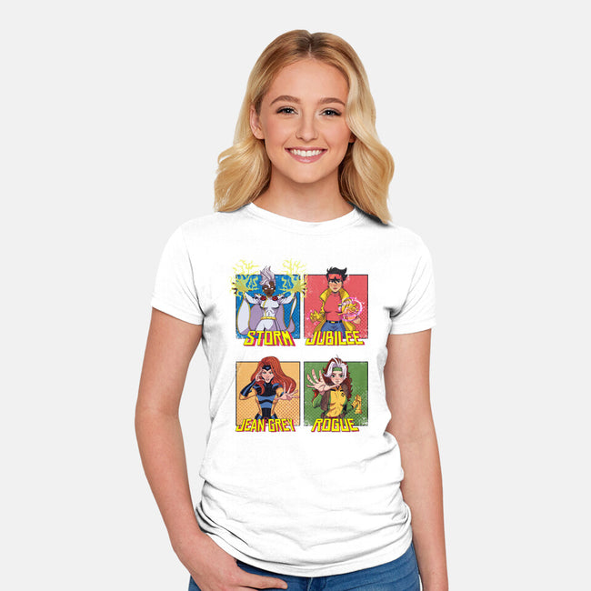 X-men 97 Girls-Womens-Fitted-Tee-jacnicolauart