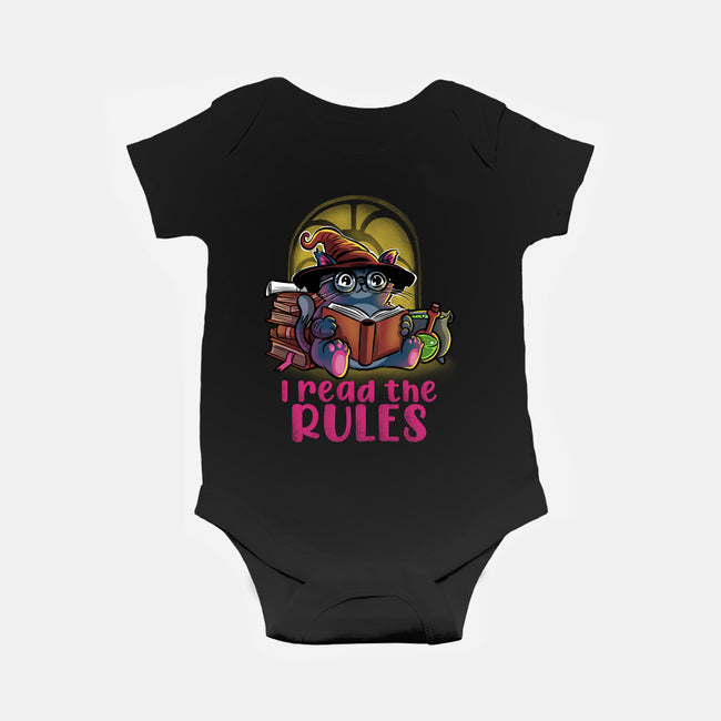 I Read The Rules-Baby-Basic-Onesie-zascanauta